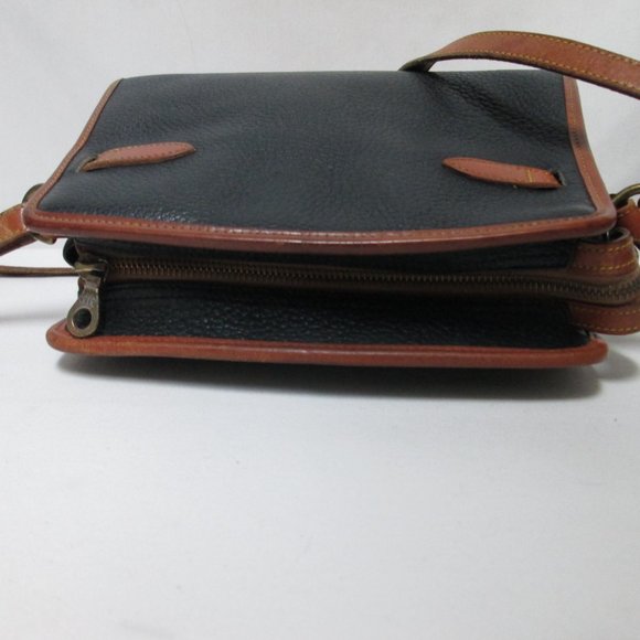 Dooney & Bourke Vintage All Weather Leather adjustable shoulder bag purse black - Picture 11 of 14